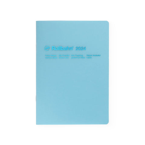 Delfonics Rollbahn 2024 Monthly Planner Note Clear A5 | Clear Pink, Clear Or Clear Blue Clear Blue