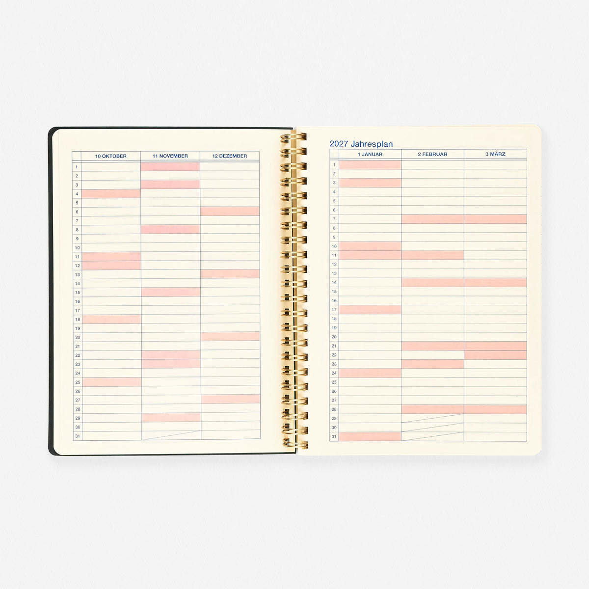 Delfonics Rollbahn 2026 Homme Monthly Planner Olive A5