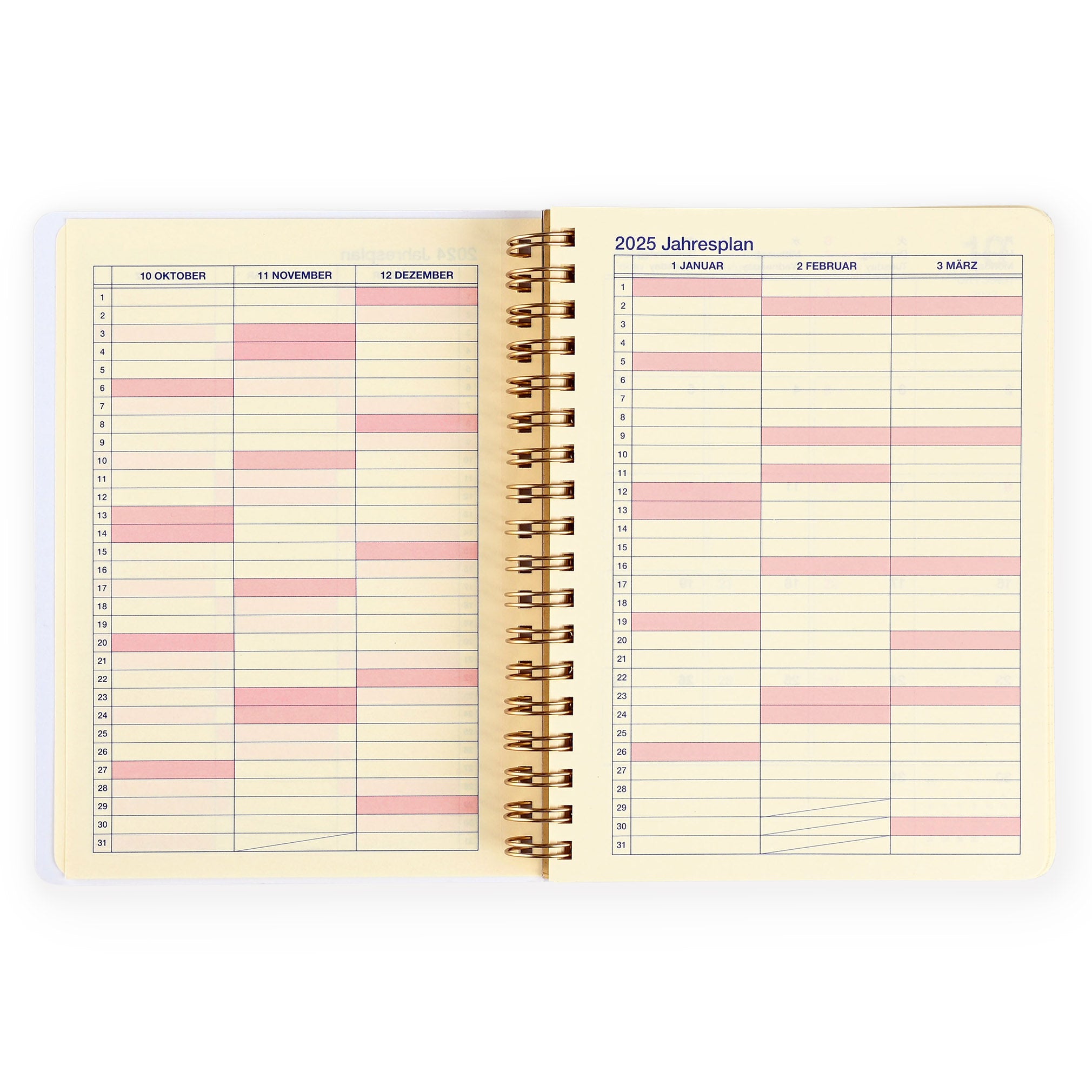 Delfonics Rollbahn 2024 Monthly Planner Pajamas Farm Animals  Large 