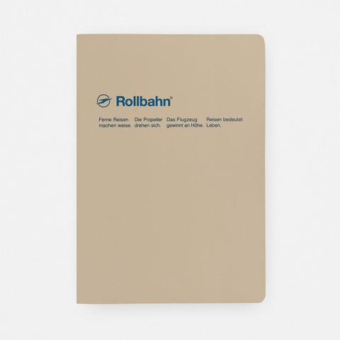 Delfonics Rollbahn "Note" Notebook Pocket, Large, A5 Or Extra Large  | 10 Colors Greige / Pocket A6 ( 4 x 6")
