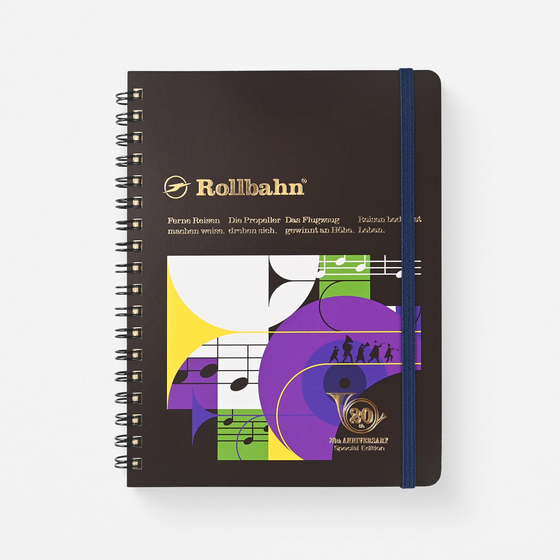 Delfonics Rollbahn Parade  Limited Edition 20th Anniversary Notebook "Music" 