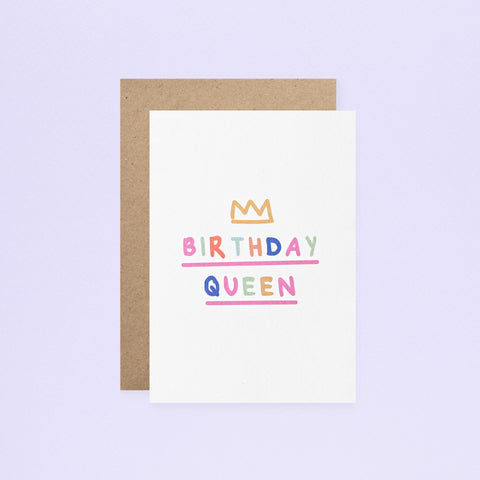 Rumble Cards Birthday Queen Greeting Card 