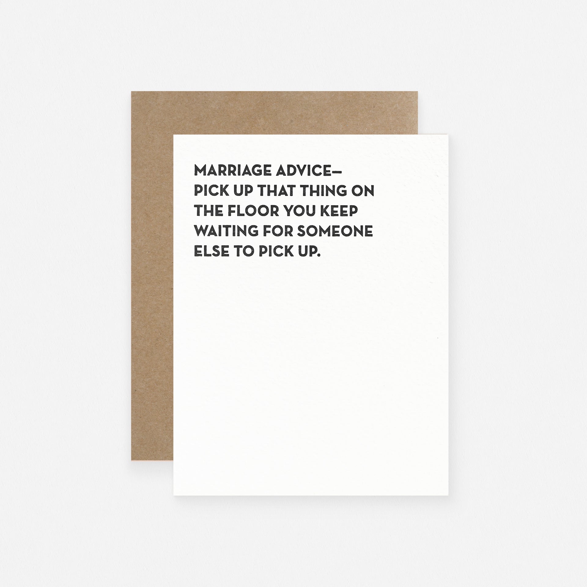 Sapling Press Marriage Advice Greeting Card 
