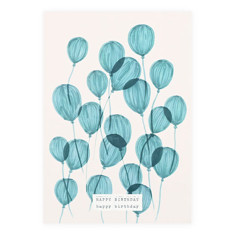 Season Paper Dans Les Airs Birthday Card