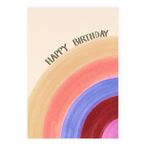 Rainbow Birthday Card