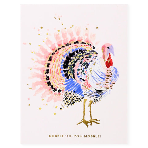 Seedlings Gobble Thanksgiving Card With Plantable Envelope 