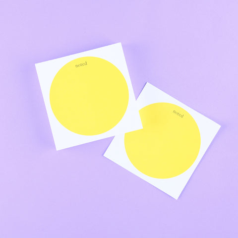 Smitten on Paper Yellow Dot Chunky Notepad 