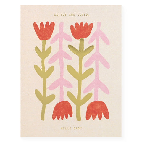 Someday Studio Little And Loved New Baby Greeting Card