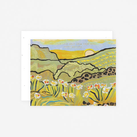 Love Only Grow Wedding Card