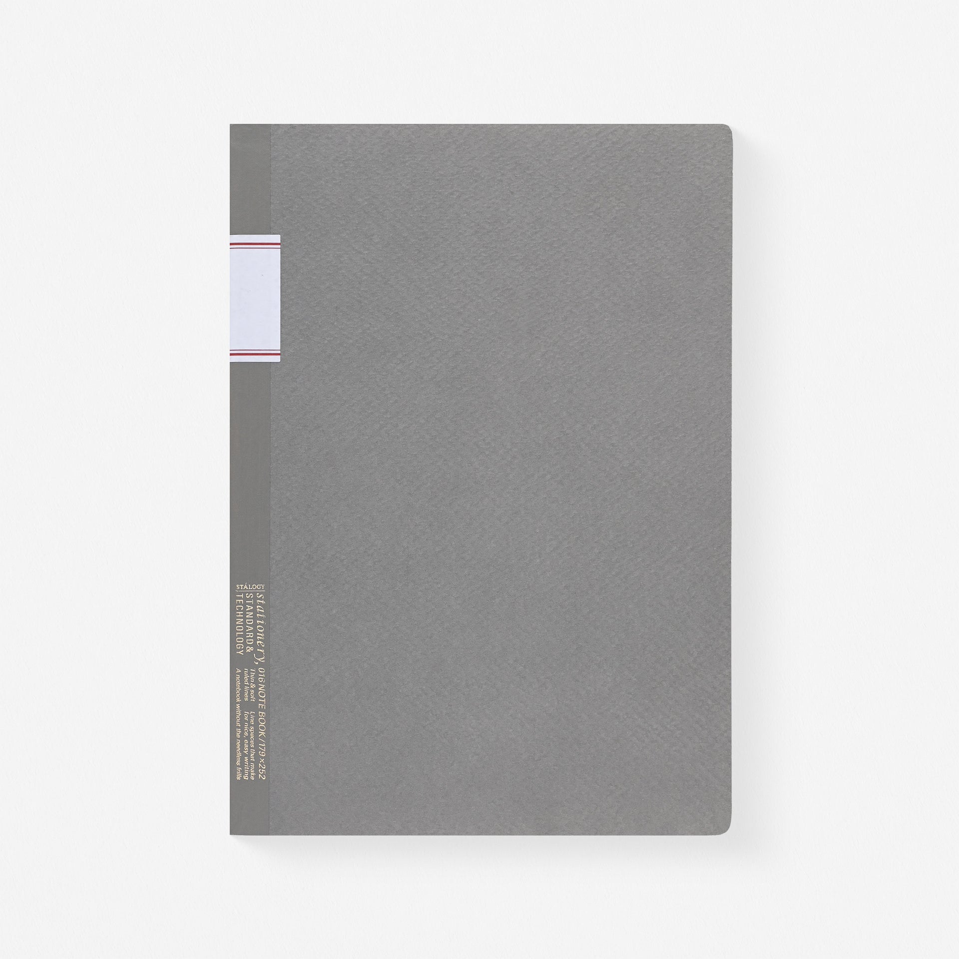 Stalogy 016  B5 Notebook Lined Green Or Grey Grey