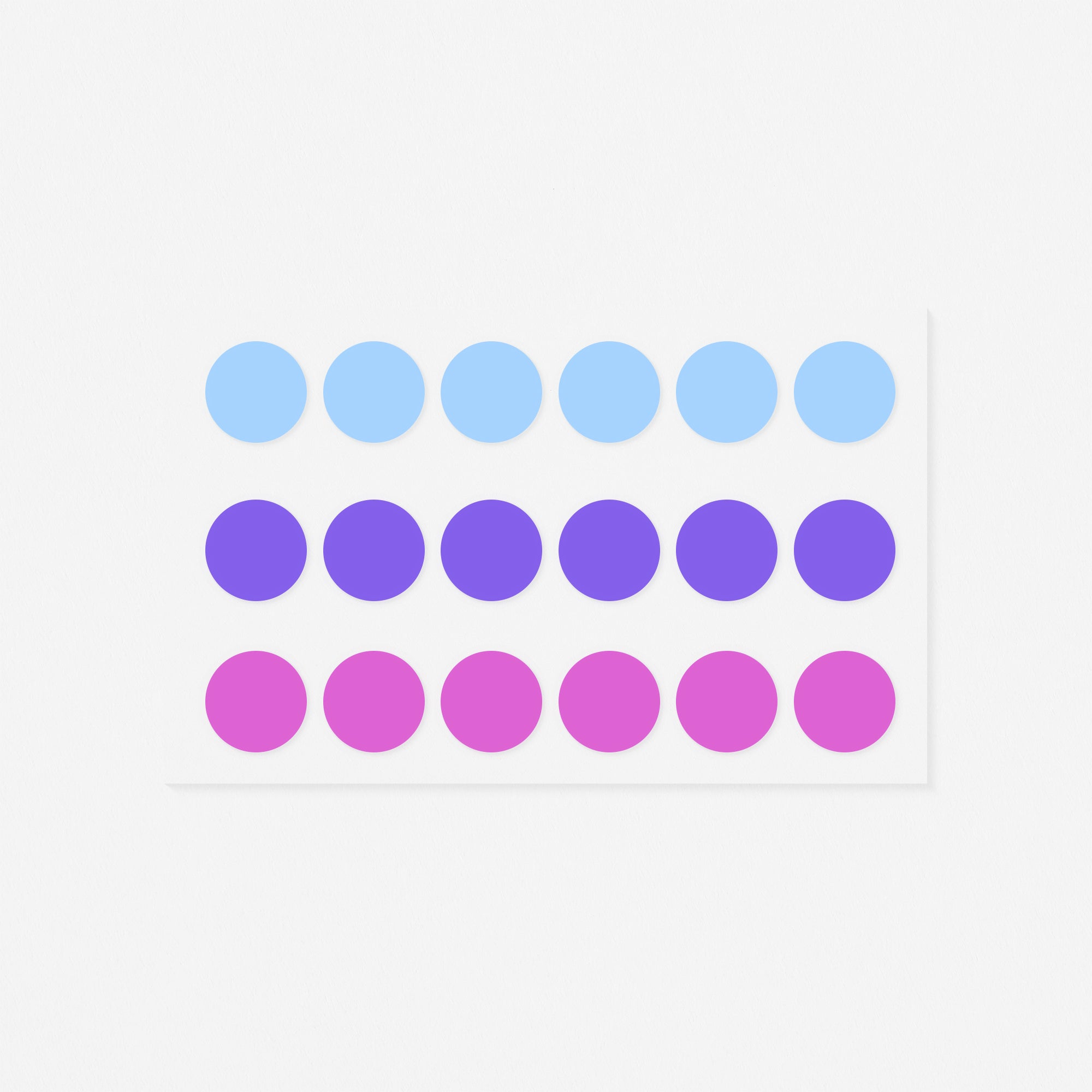 Circular Washi Tape Patches Shuffle Pale | 5mm Or 16mm