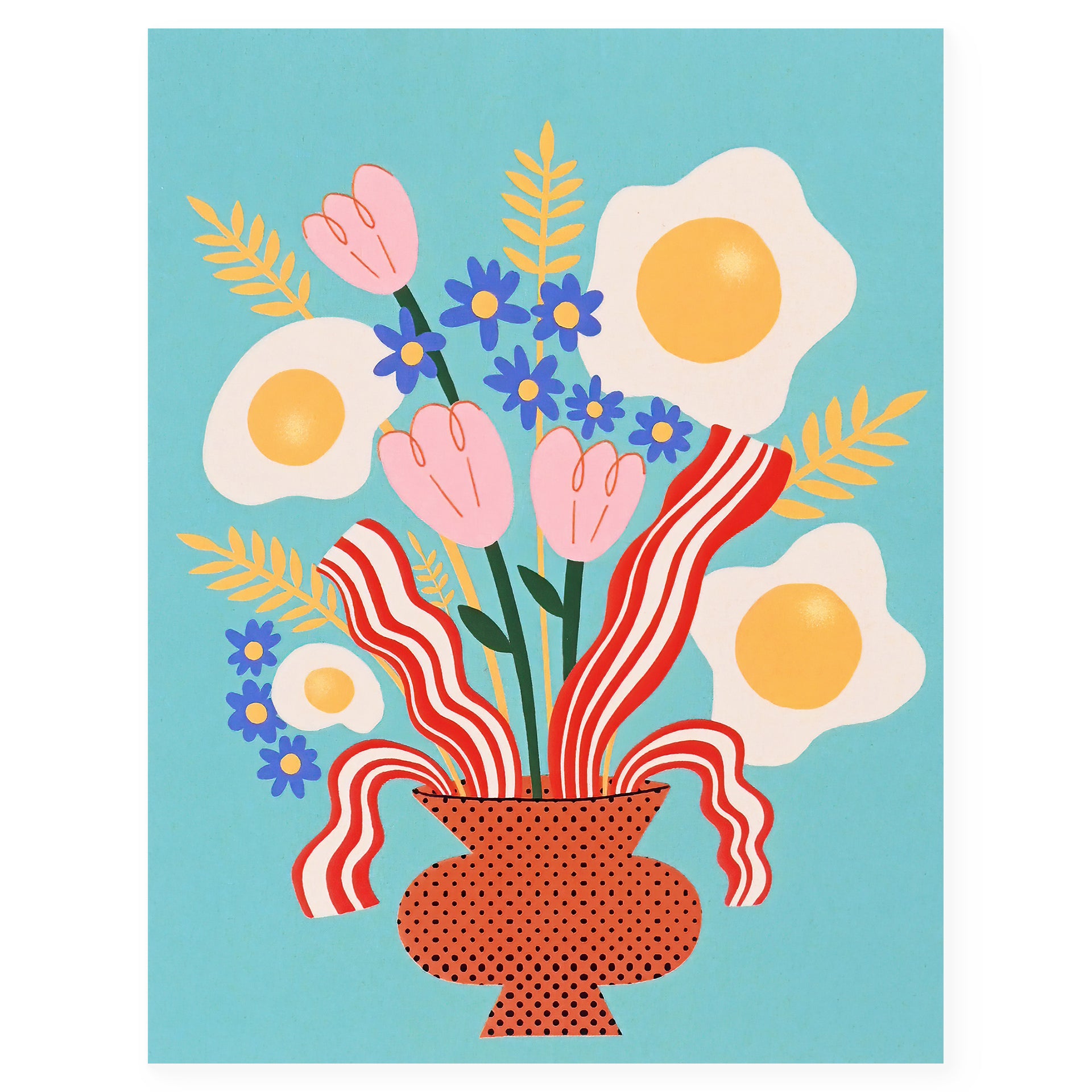 Toute Bacon & Egg Brunch Bouquet Greeting Card