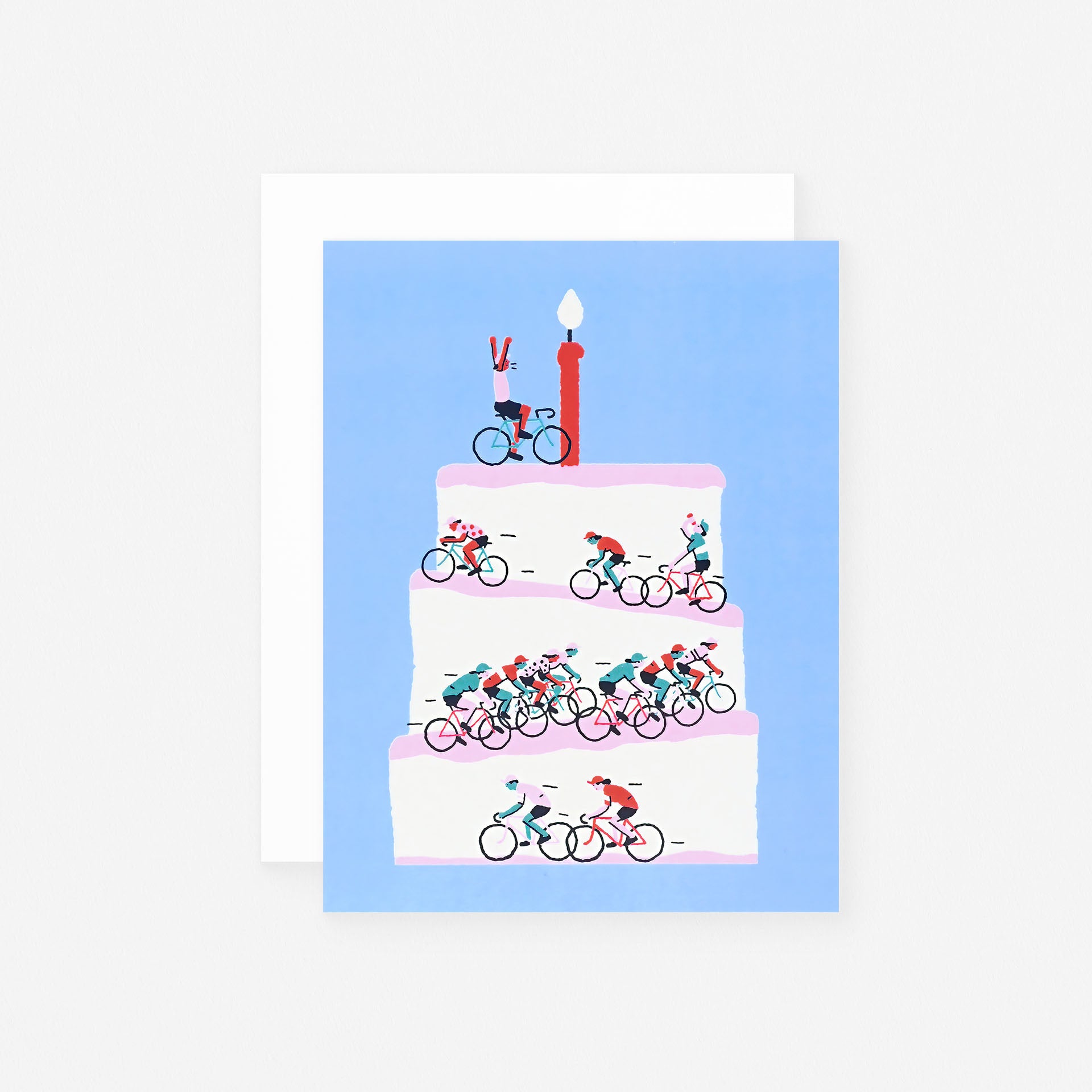 Toute Cyclists Birthday Card