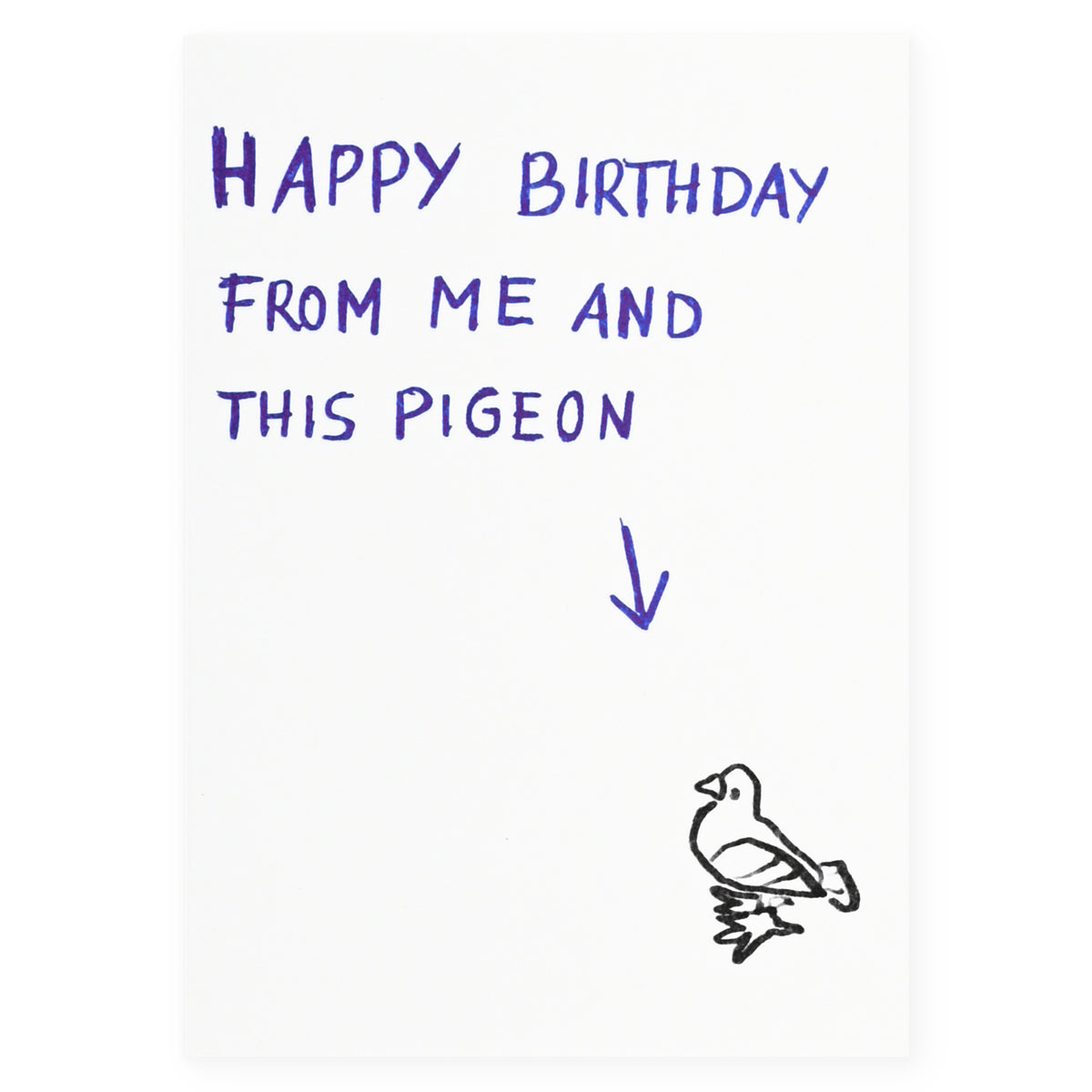 Happy Birthday Pigeon Greeting Card