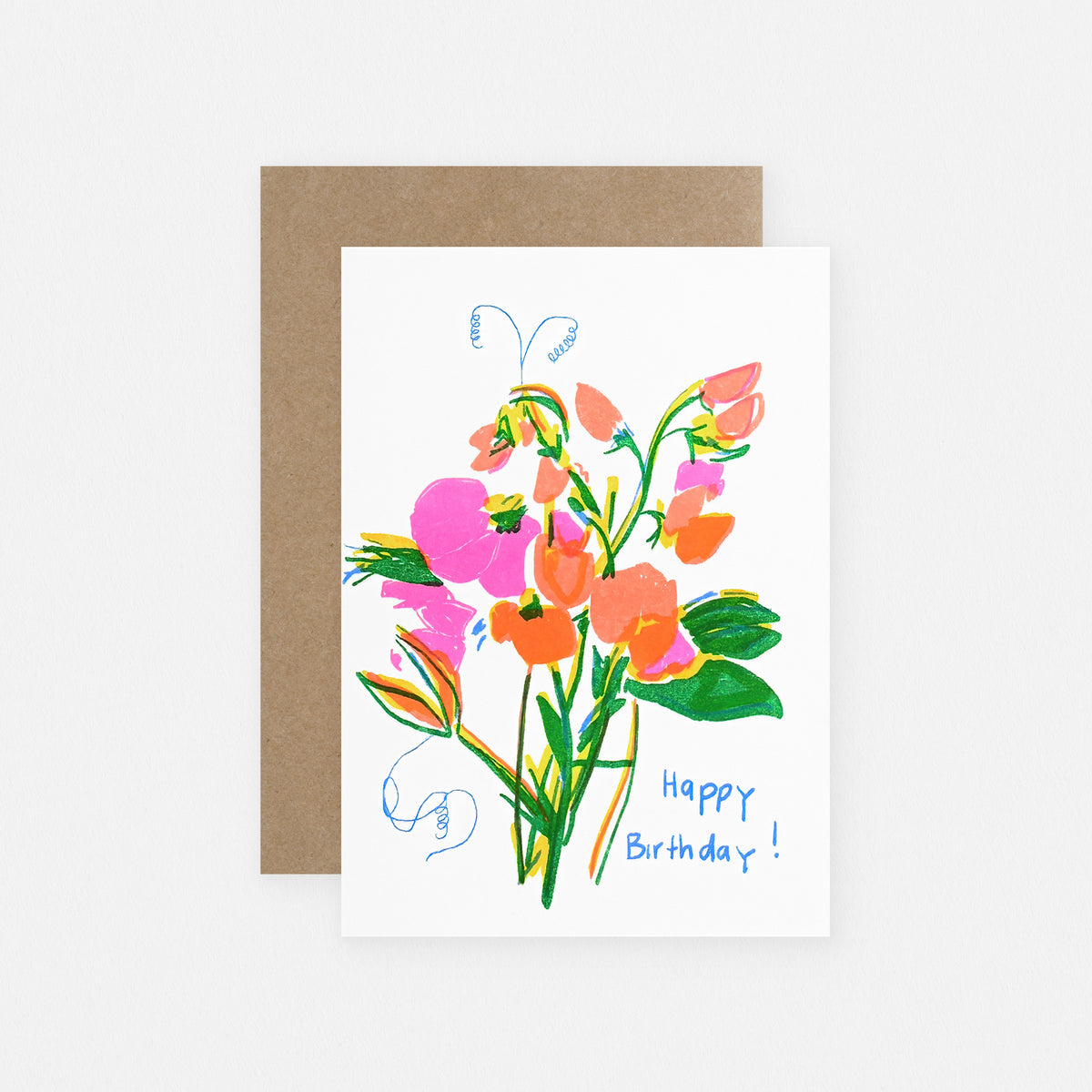 Birthday Flowers Greeting Card