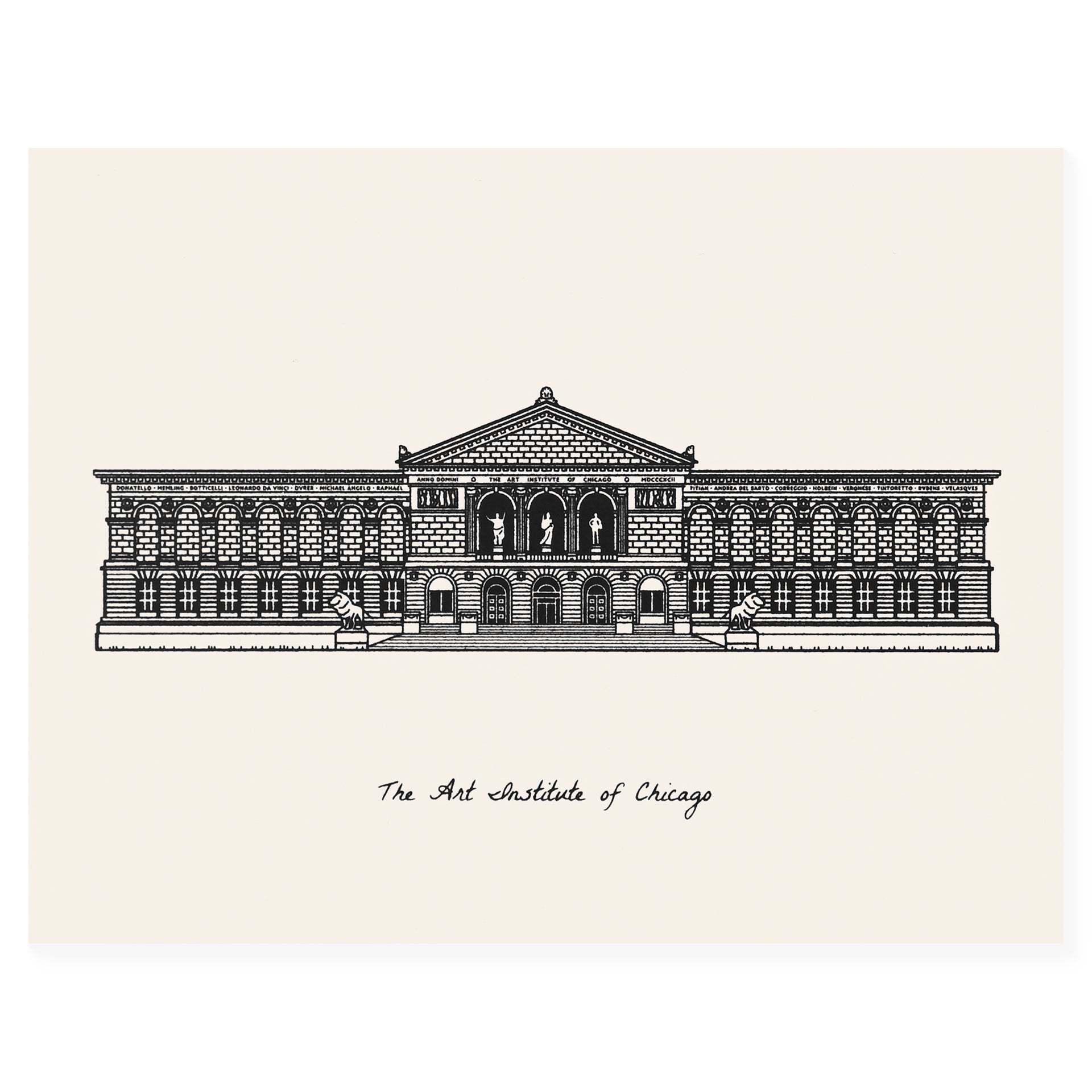 Sutta The Art Institute Of Chicago Greeting Card 