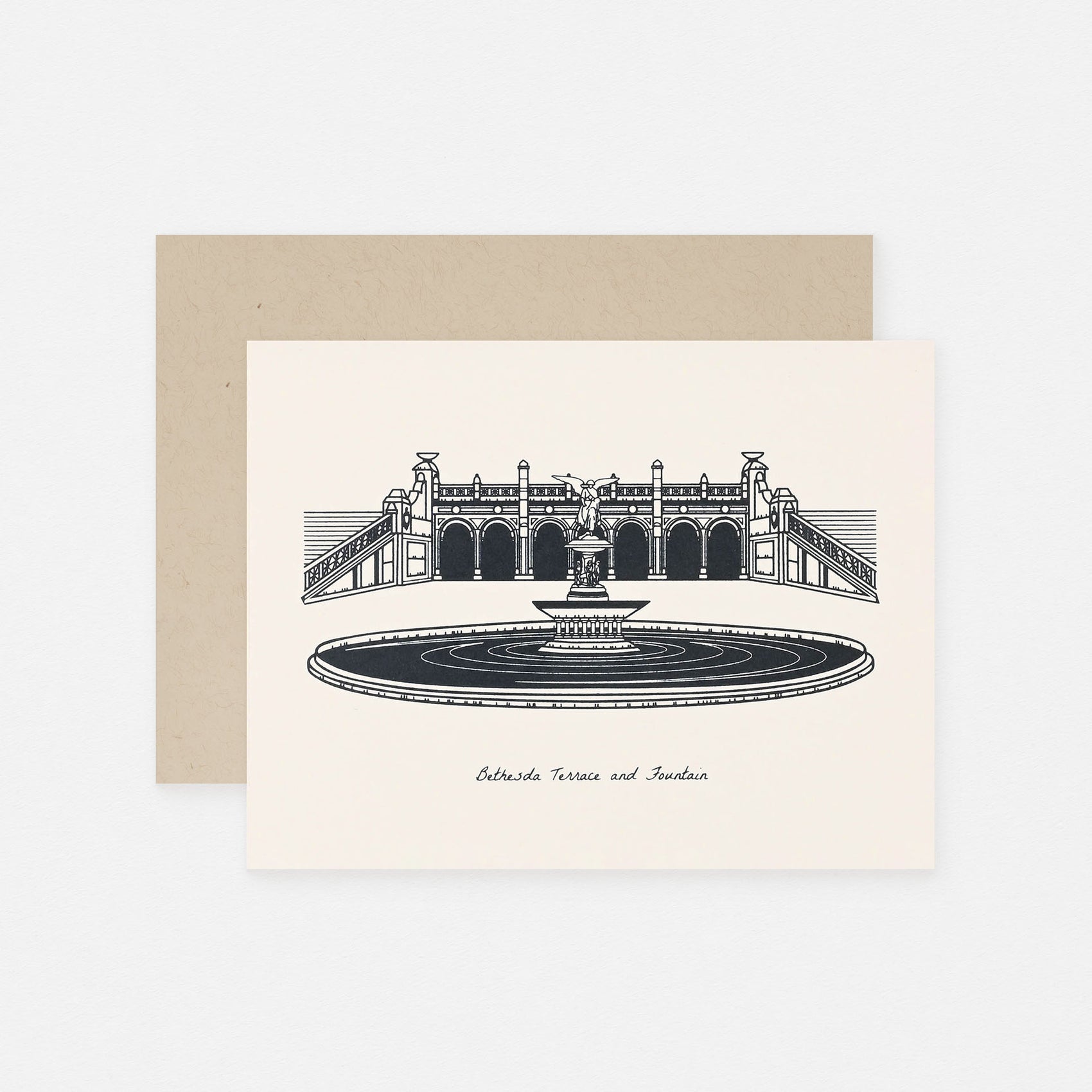 Bethesda Terrace And Fountain Greeting Card