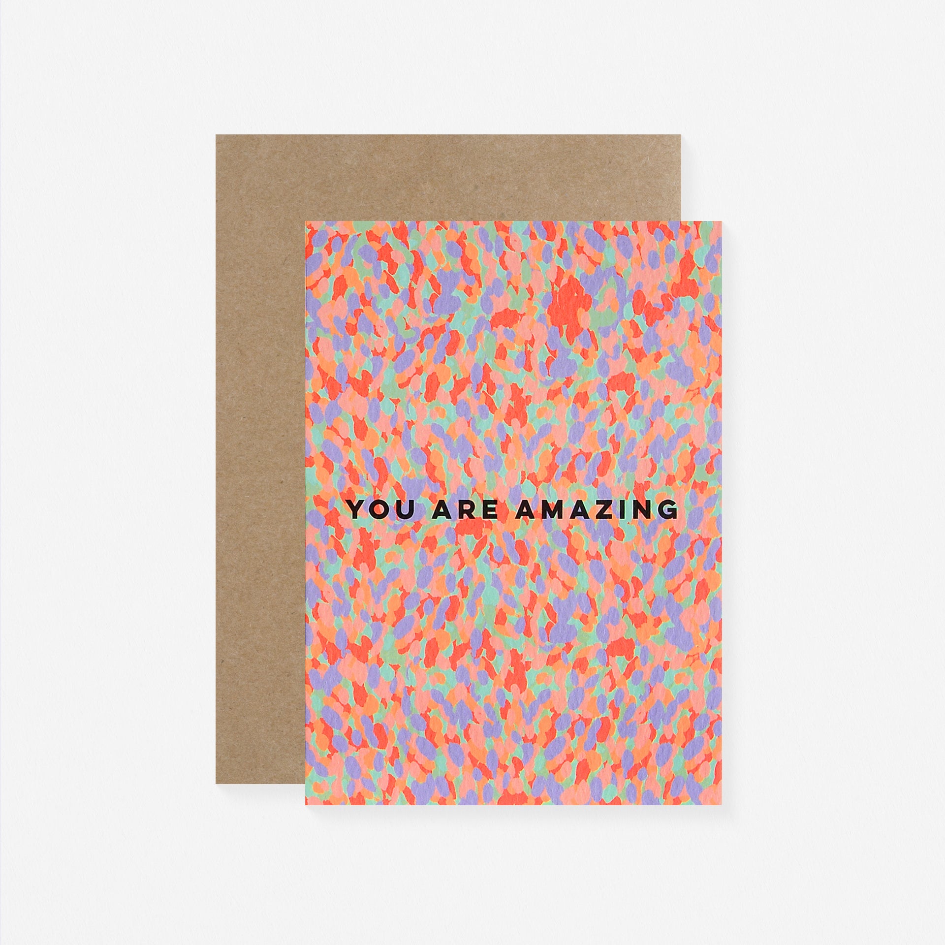 The Completist You Are Amazing Confetti Greeting Card 