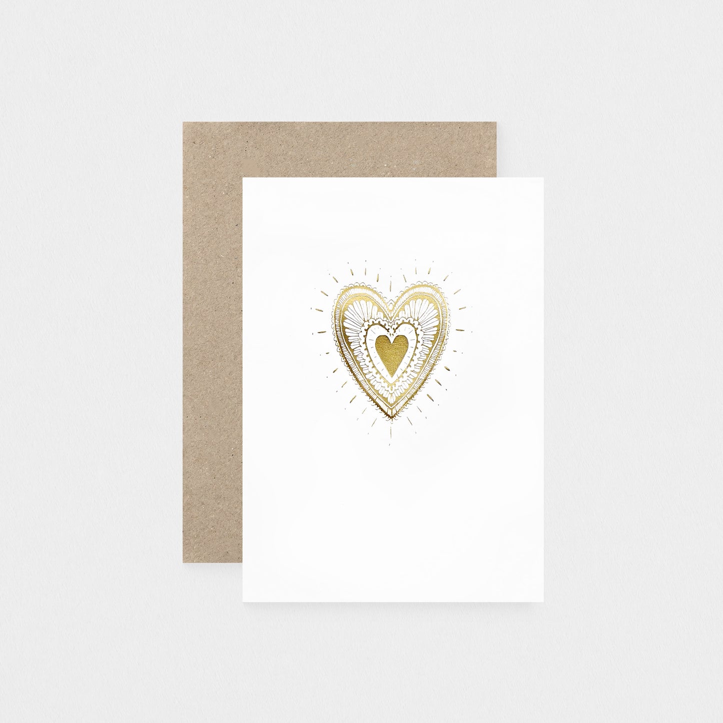 The Little Press Golden Heart Greeting Card 