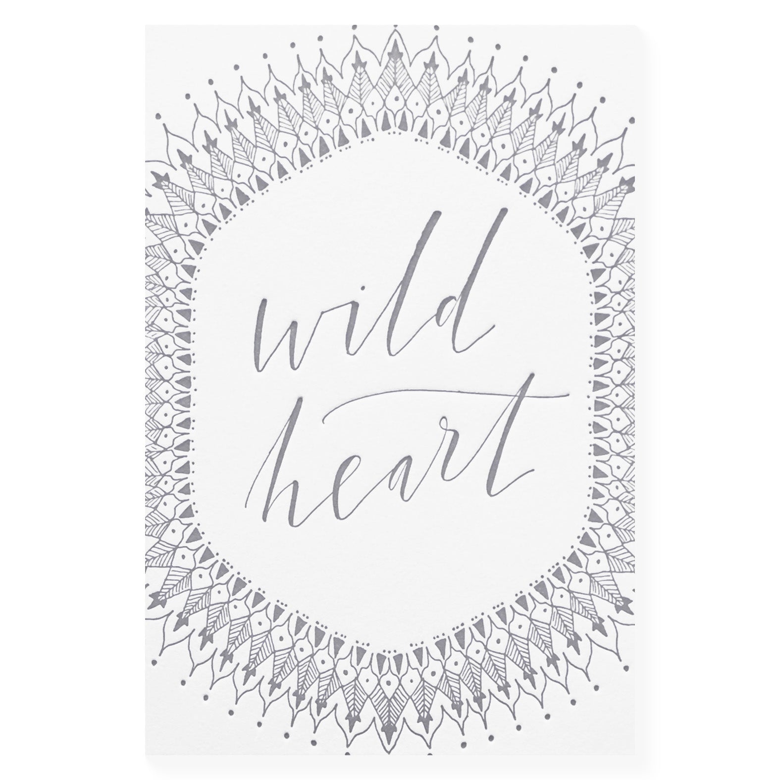 THE LITTLE PRESS Wild Heart Greeting Card