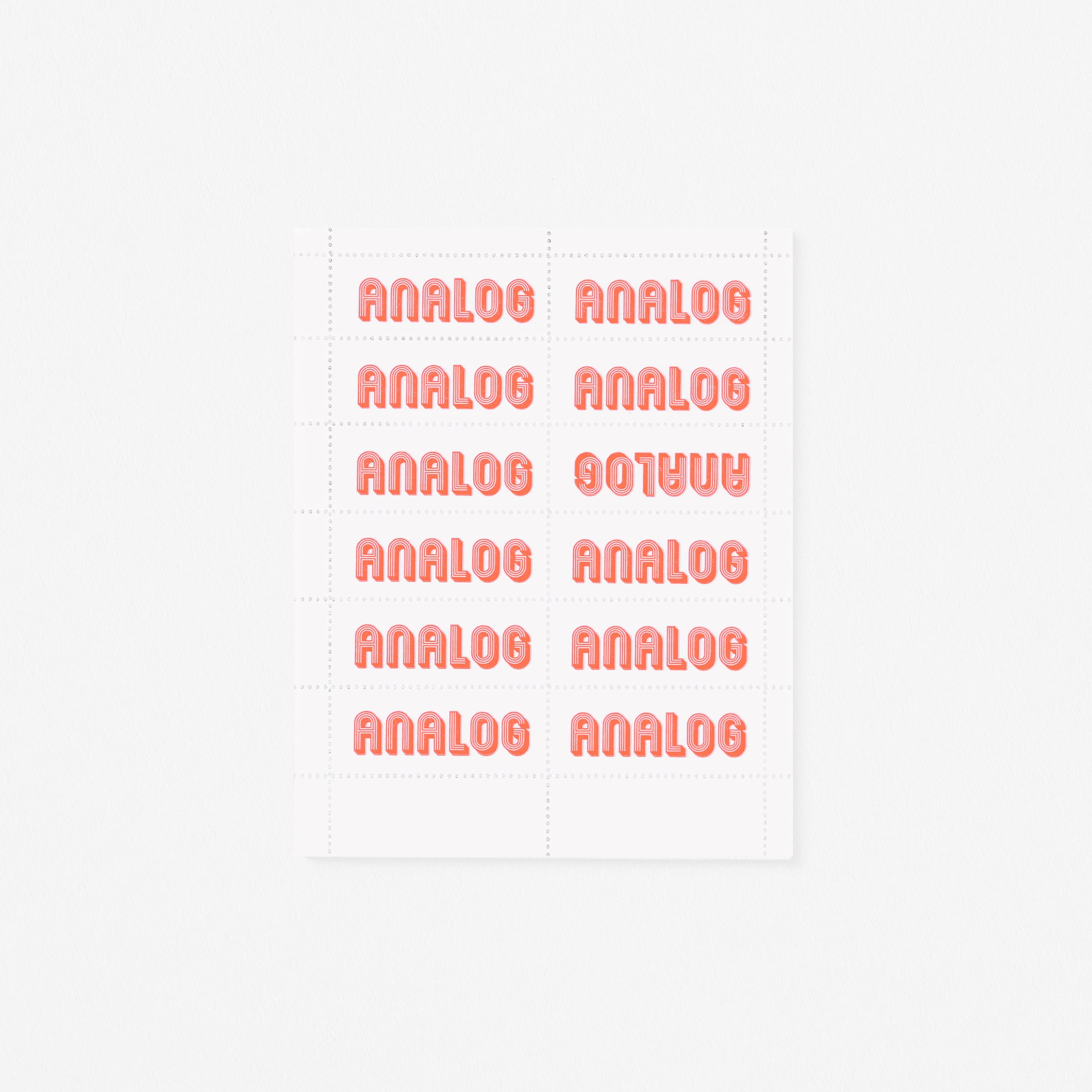 The Portland Stamp Company Analog Stamps Dayglo Flame 