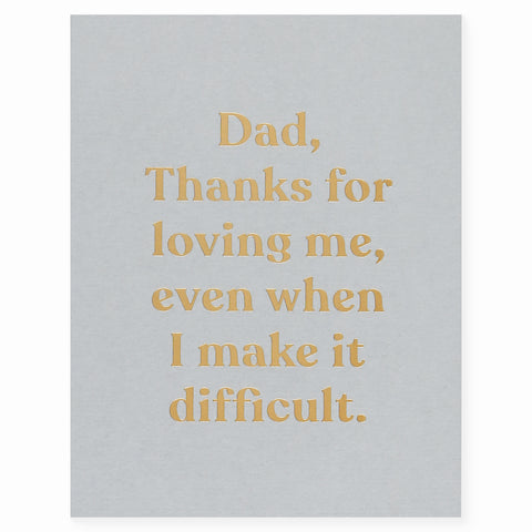 The Social Type Loving Dad Father's Day Card 