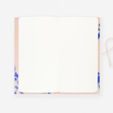 Tinne Mia Blue Blossom Refillable Notebook With Japanese Closure