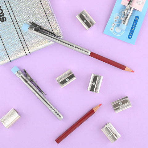 Tohkin Chrome Pencil Extender With Red Or Natural Pencil