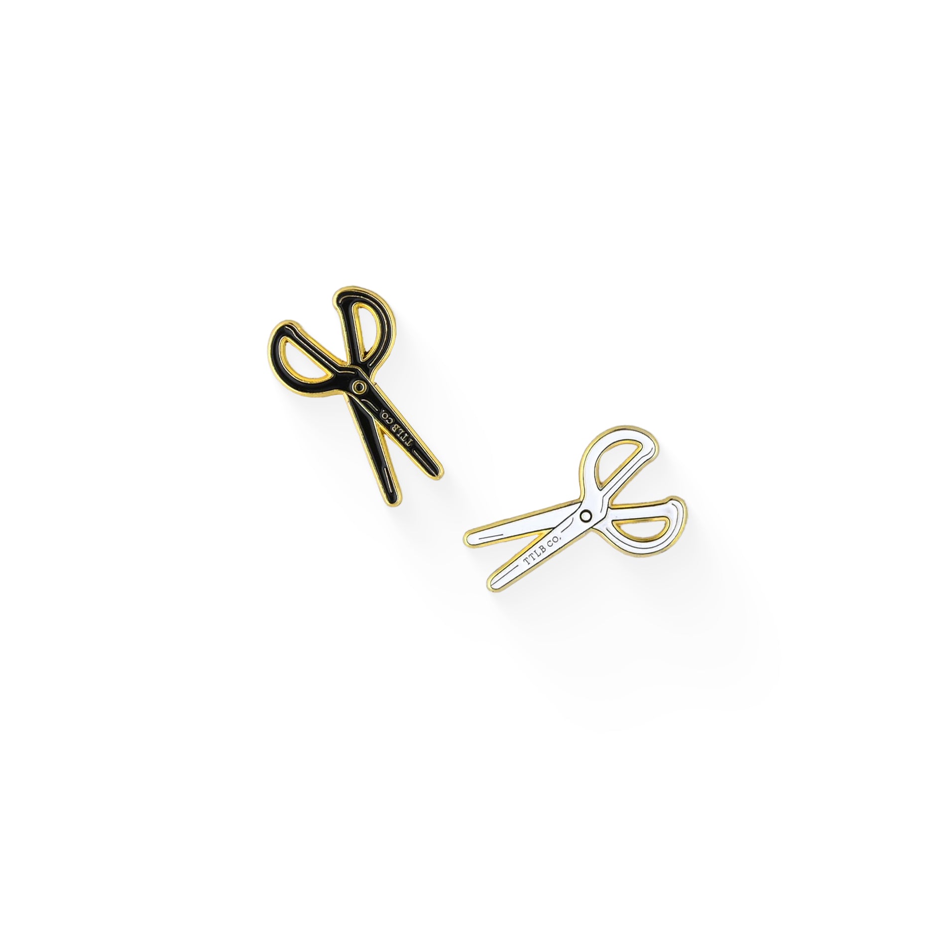 TOOLS to LIVEBY Scissors Enamel Pin | Black Or White 