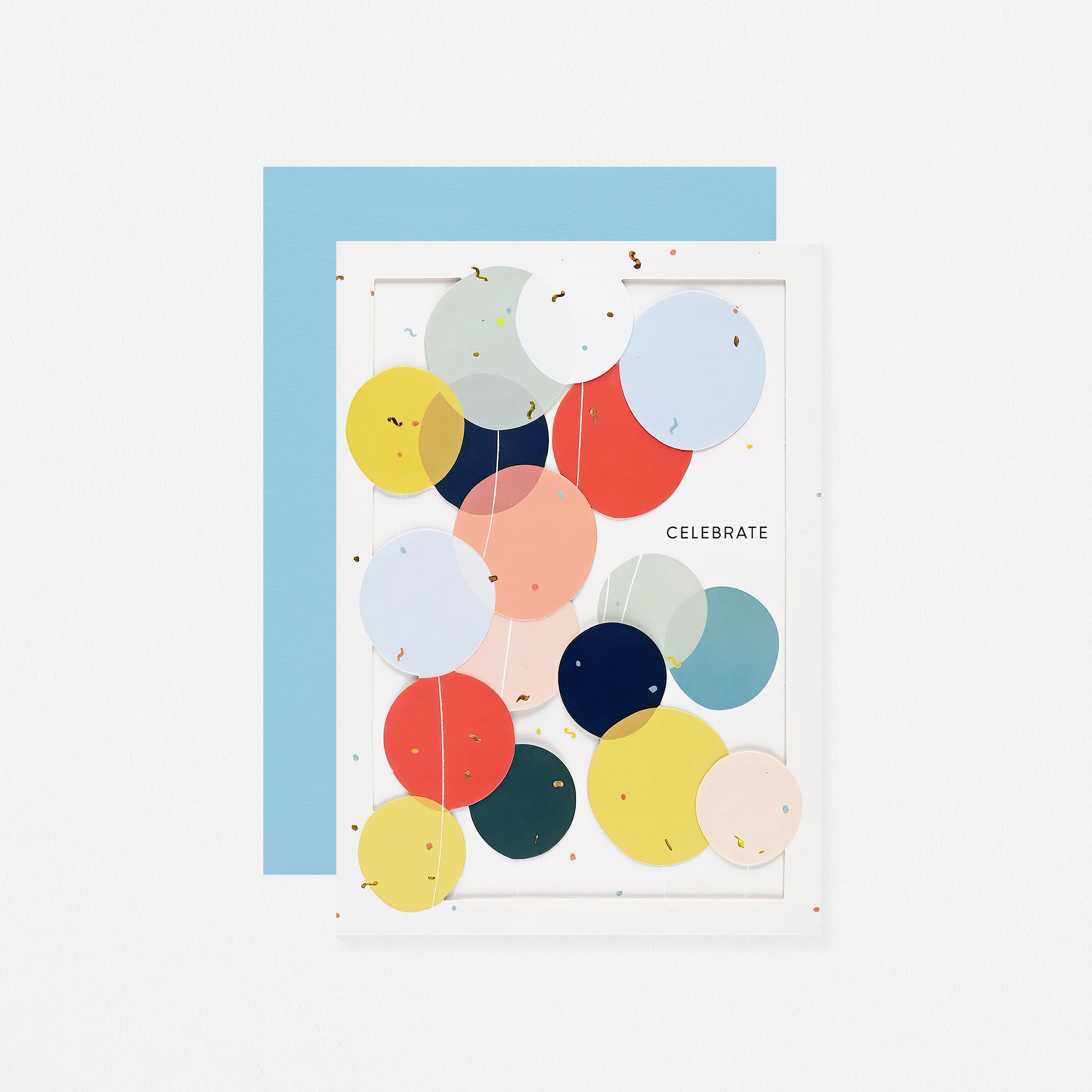 UWP Luxe Celebrate Die-Cut Balloons Birthday Card