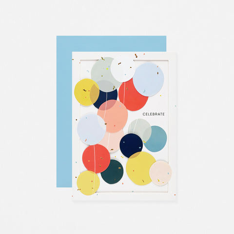 UWP Luxe Celebrate Die-Cut Balloons Birthday Card