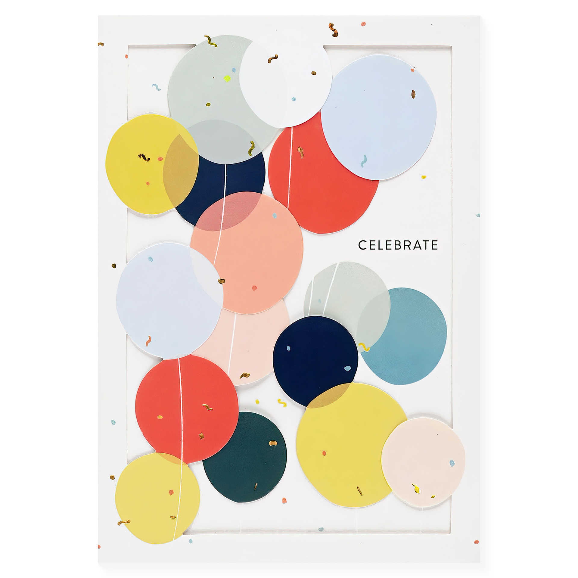 UWP Luxe Celebrate Die-Cut Balloons Birthday Card