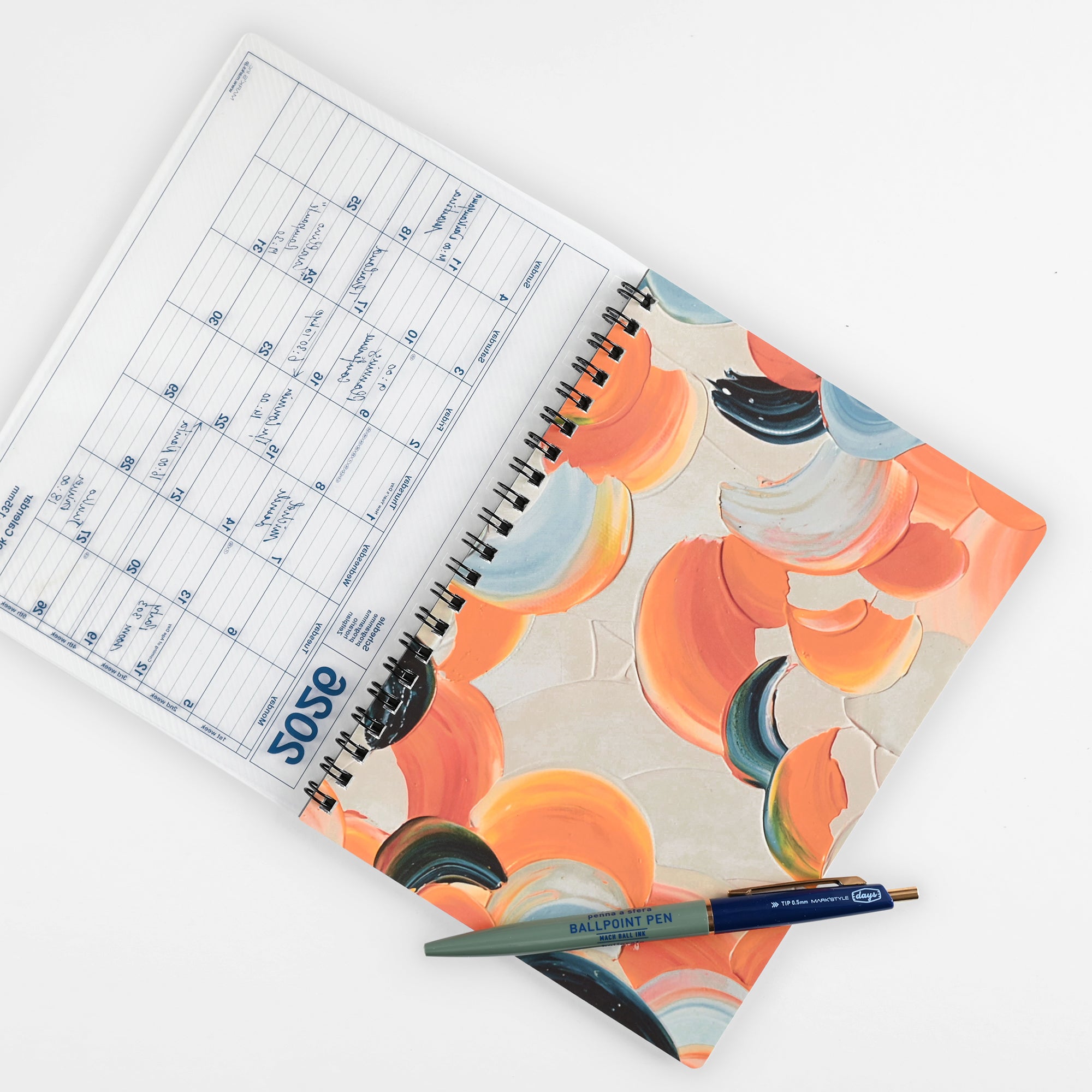 MARK'S Inc. 2026 Yoshiki Okamura Small Monthly Planner Notebook | 3 Colorways