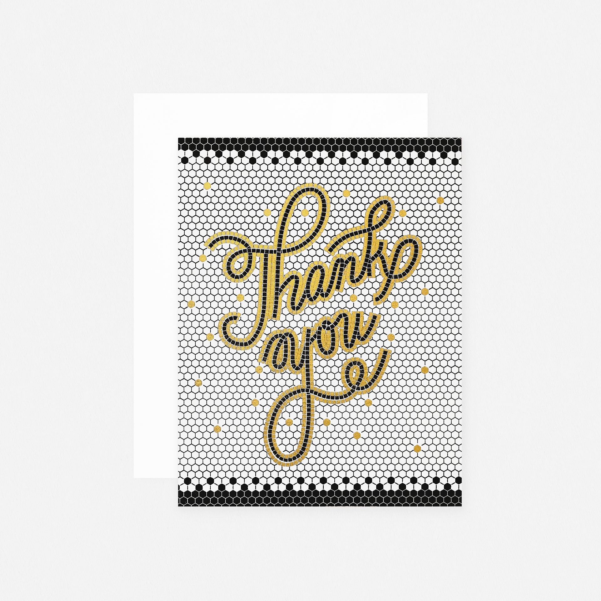Wild Ink Press Thank You Tile Greeting Card 