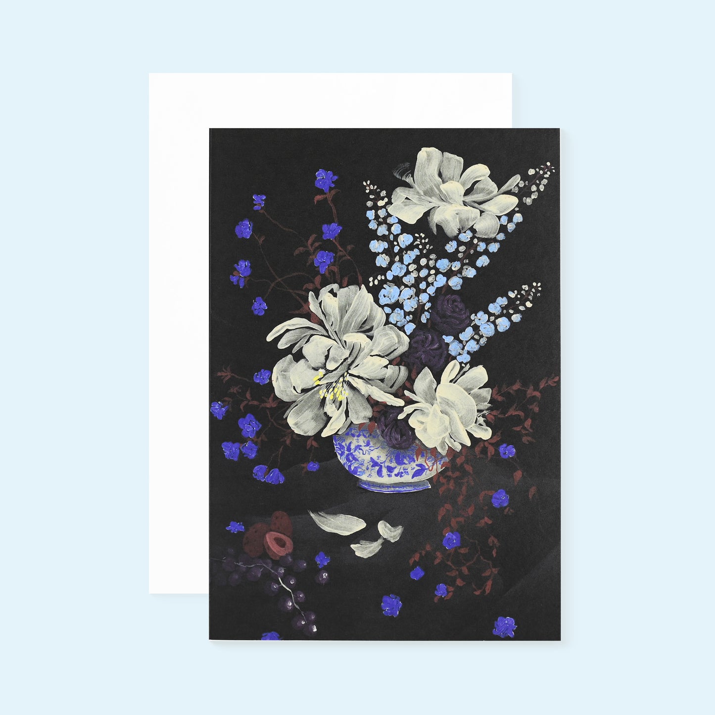 Wrap Blue Bouquet Art Card 