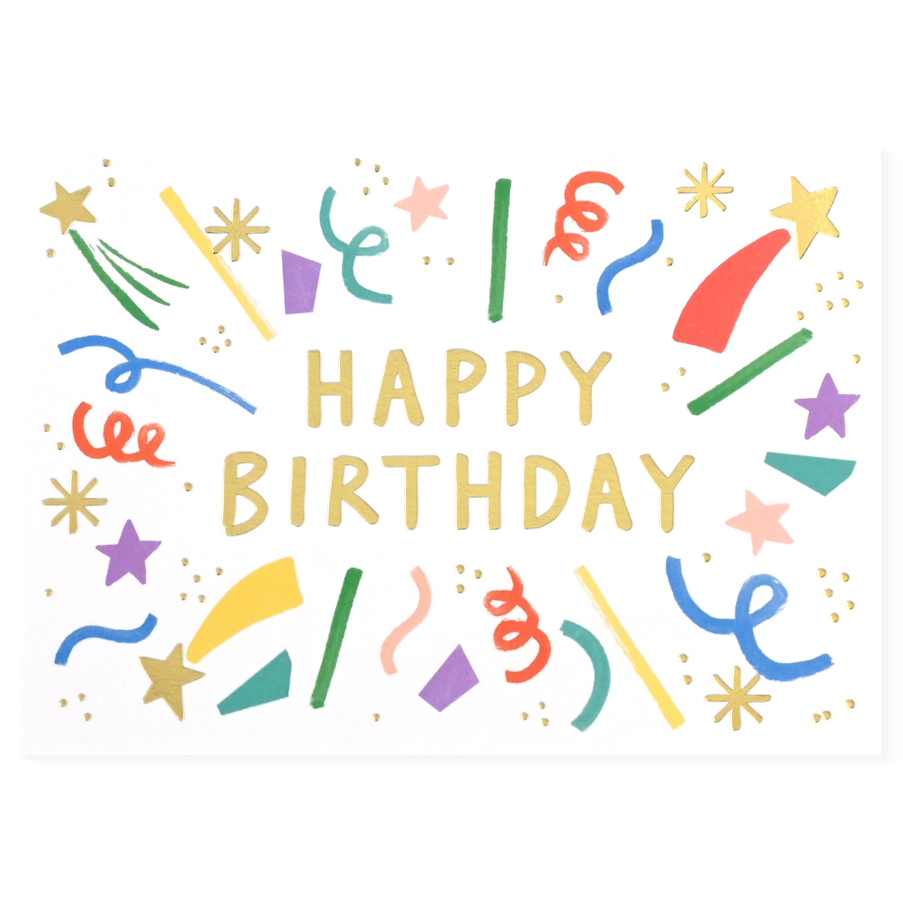 Wrap Happy Birthday Burst Greeting Card 