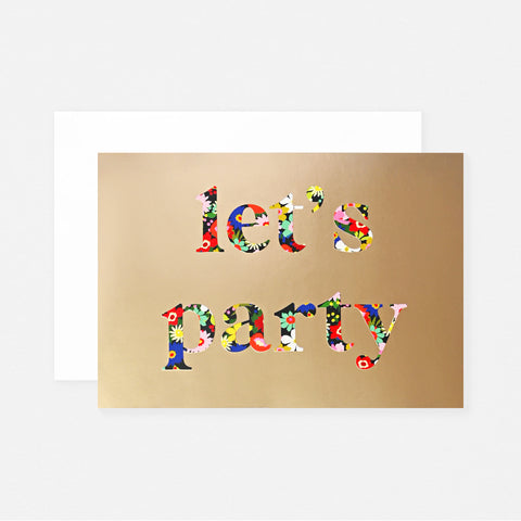 Pavilion Jardin Let's Party Greeting Card