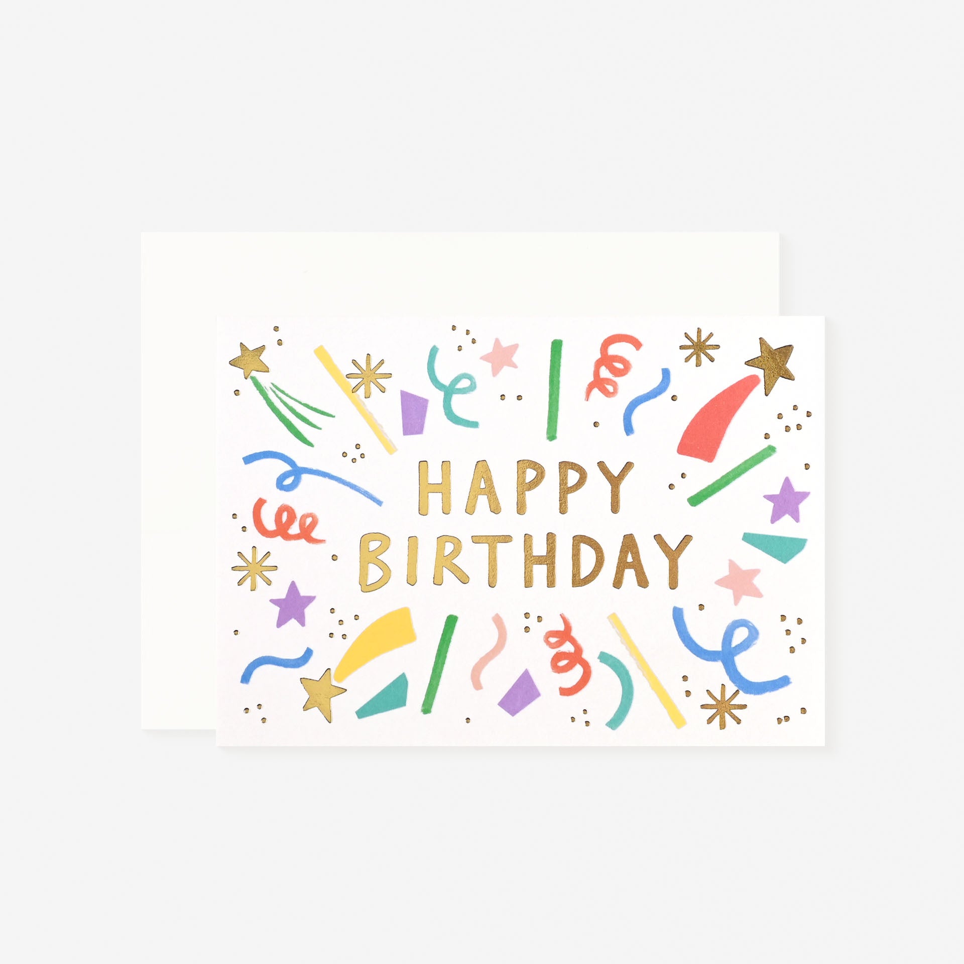 Wrap Happy Birthday Burst Greeting Card 