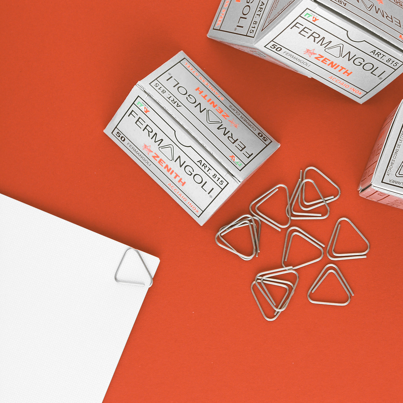 Zenith Fermangoli Stainless Steel Corner Clips