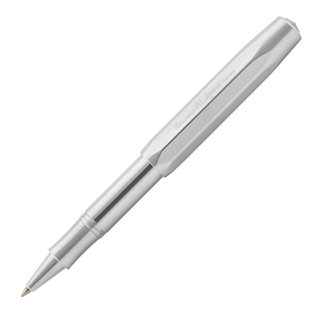 Kaweco AL Sport Raw Aluminum High Gloss Polish Rollerball Pen 