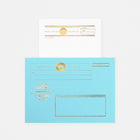 LA Paper Lover Telegram Letter Set Turquoise Envelope 