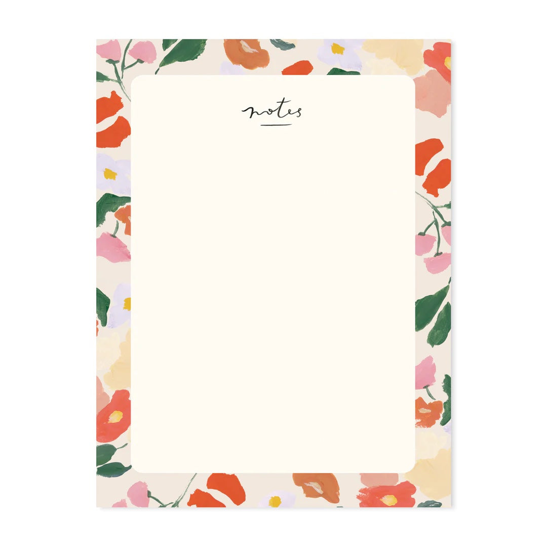 Our Heiday Summer Blooms Everyday Blank Notepad 
