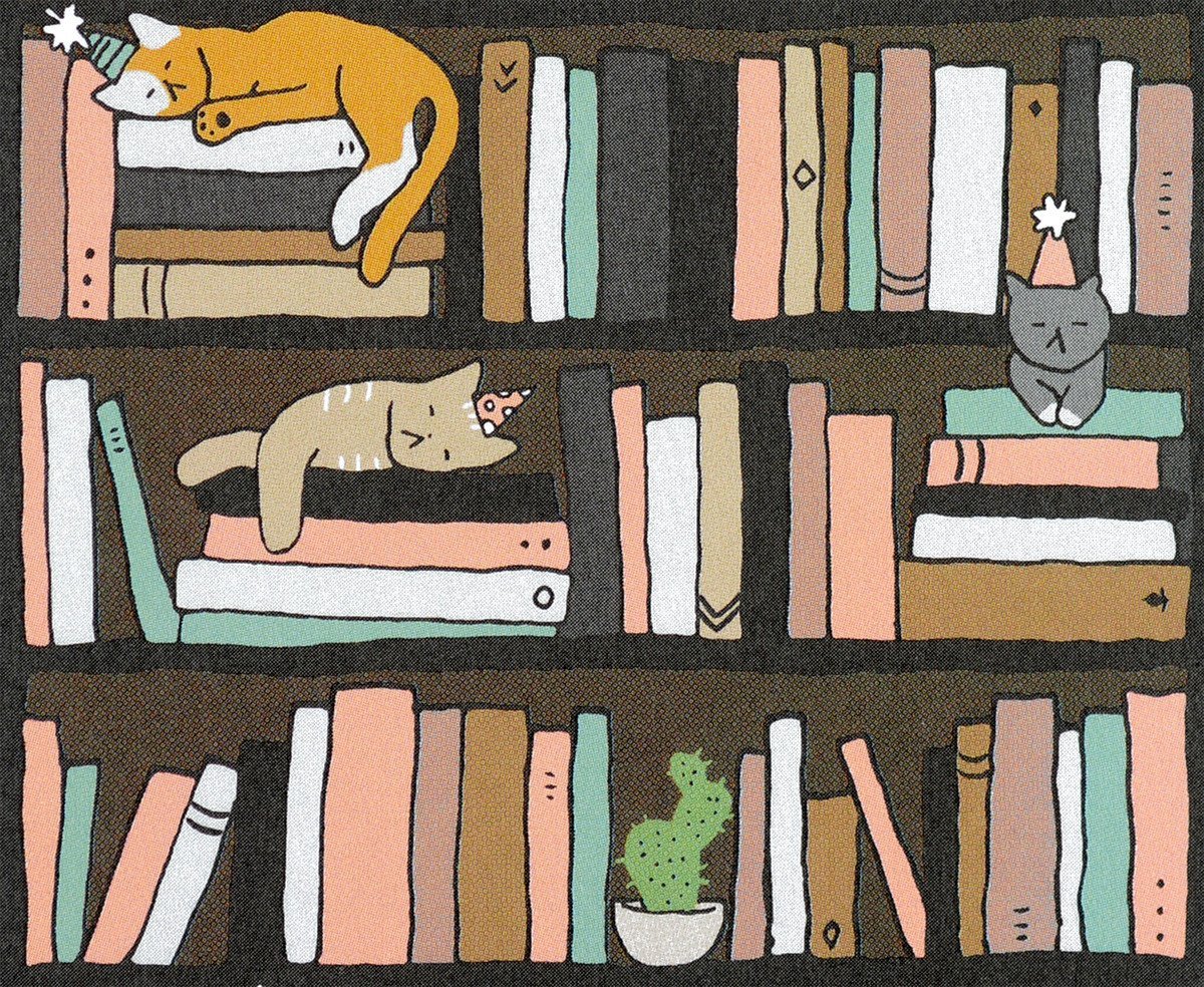 Party Of One Paper Party Cats Birthday Card 
