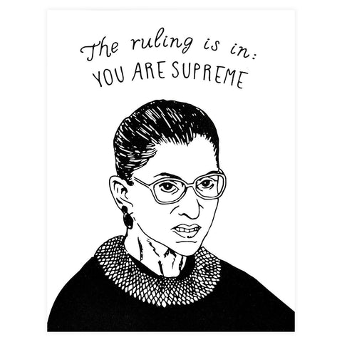 Party of One Paper Ruth Bader Ginsburg You Are Supreme 