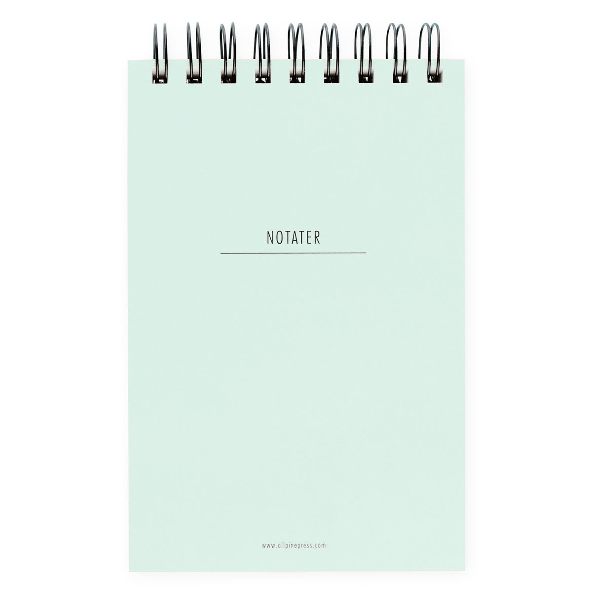 All Pine Press Chunky Spiralbound Notepad | Rusty Red, Turquoise or Light Yellow 