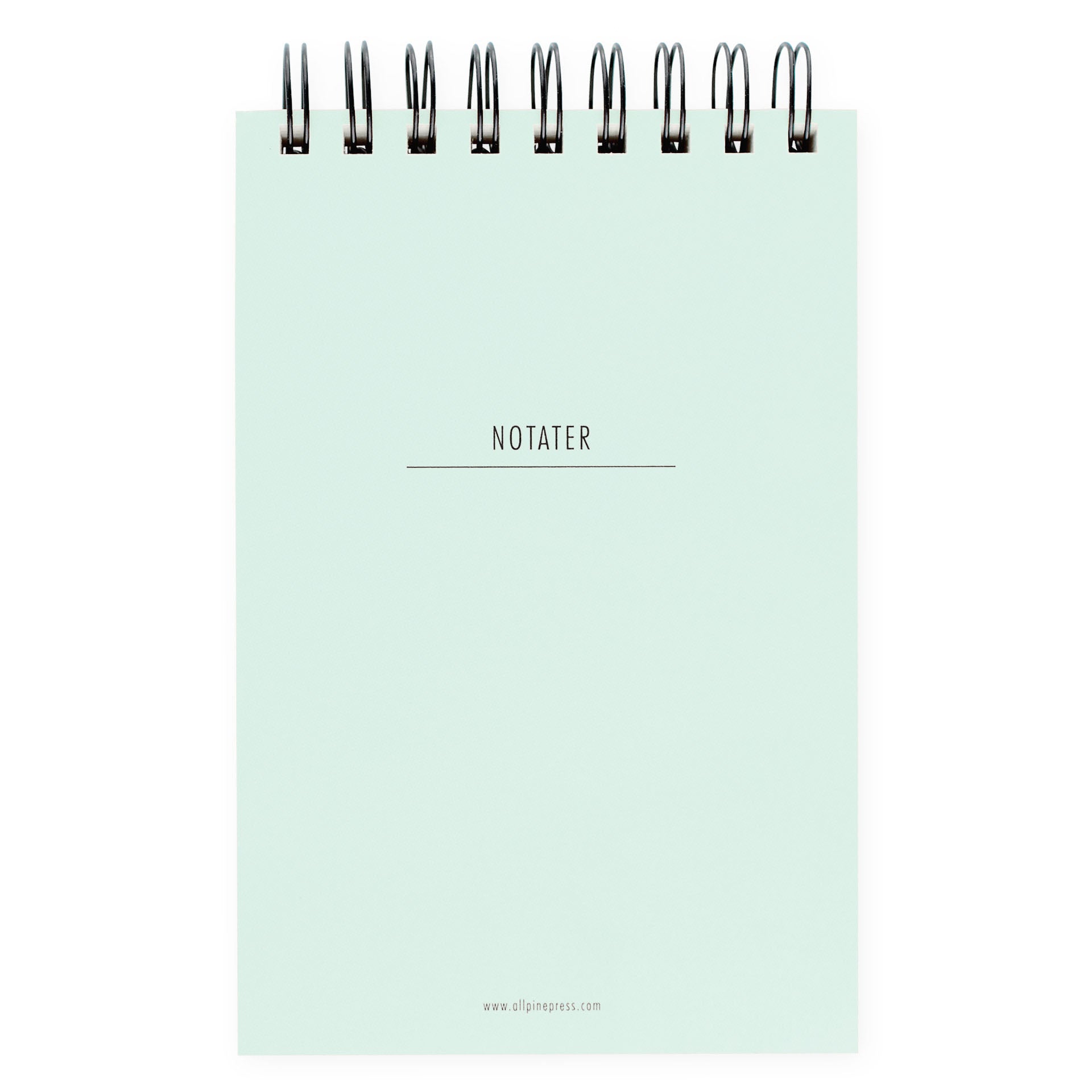 All Pine Press Chunky Spiralbound Notepad | Rusty Red, Turquoise or Light Yellow 