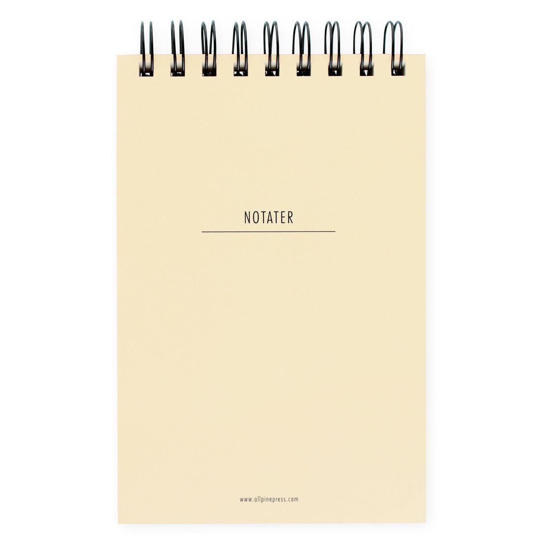 All Pine Press Chunky Spiralbound Notepad | Rusty Red, Turquoise or Light Yellow 
