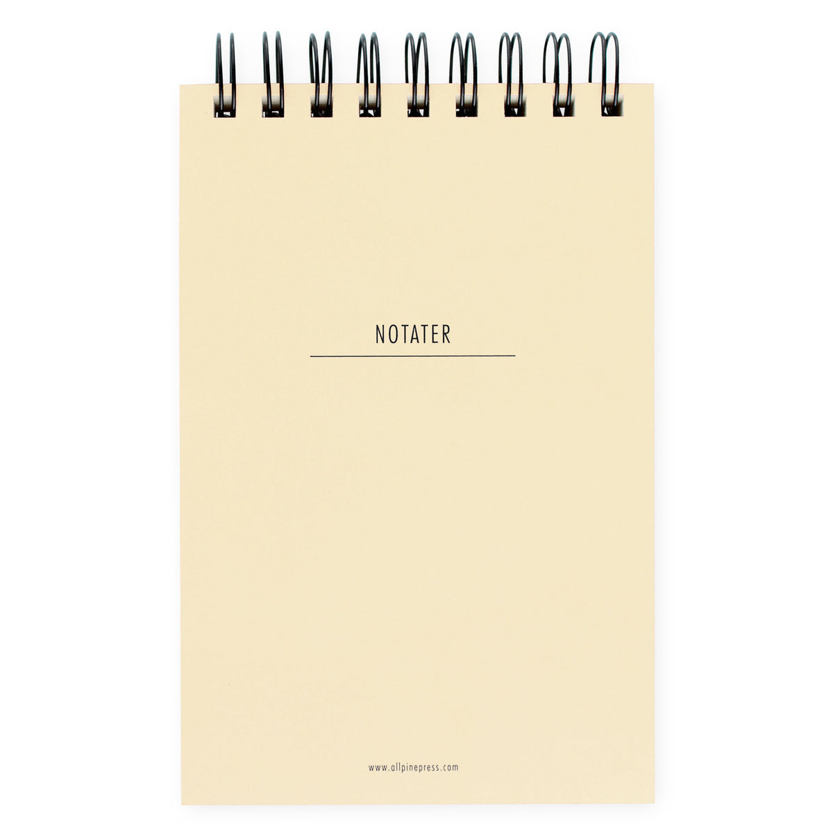 All Pine Press Chunky Spiralbound Notepad | Rusty Red, Turquoise or Light Yellow 