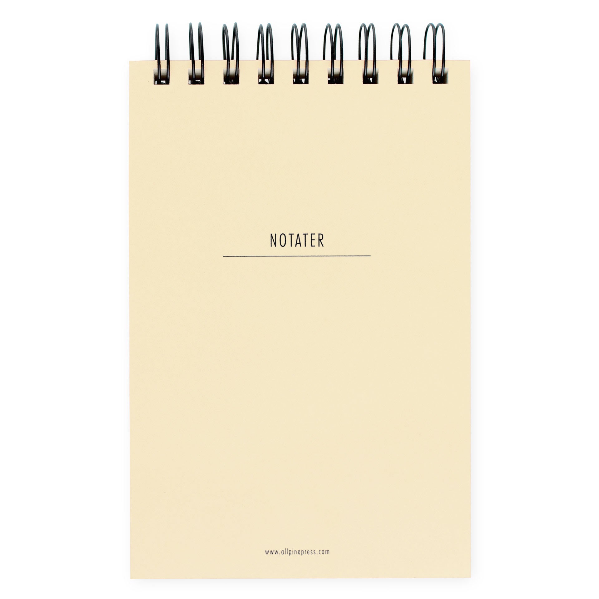 All Pine Press Chunky Spiralbound Notepad | Rusty Red, Turquoise or Light Yellow 