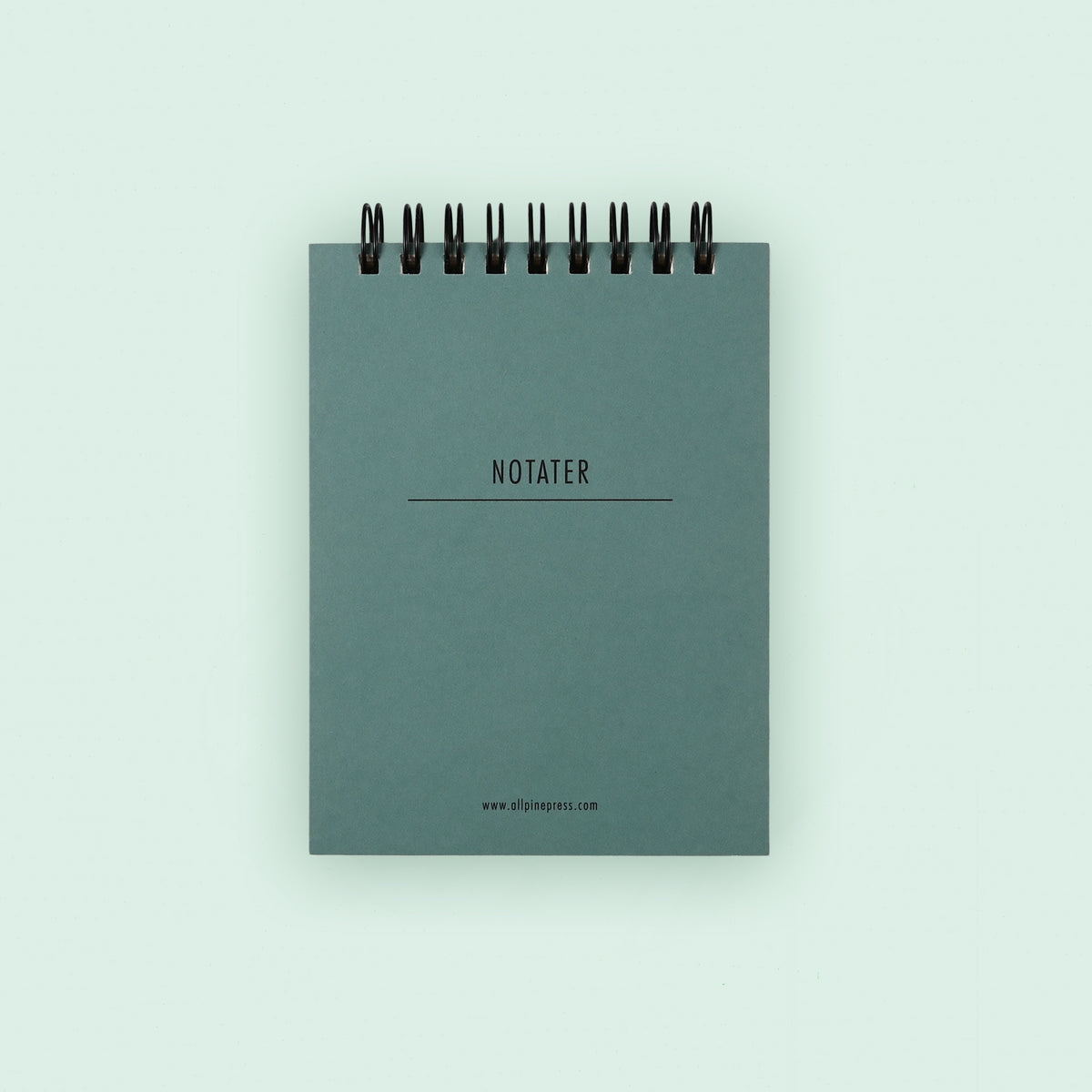 All Pine Press Small Spiralbound Notepad | Red or Petrol 